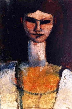 Amedeo Modigliani - Bust of a Young Woman
