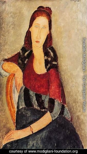 Amedeo Modigliani - Portrait of Jeanne Hebuterne III 2