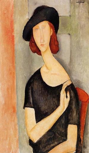 Amedeo Modigliani - Jeanne Hebuterne in a Hat