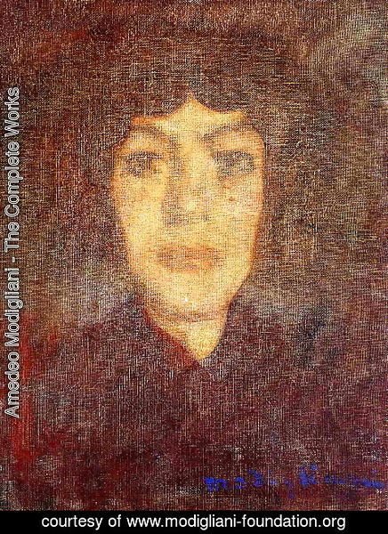 Amedeo Modigliani - Woman's Head with Beauty Spot