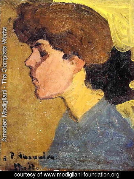 Amedeo Modigliani - Woman's Head in Profile