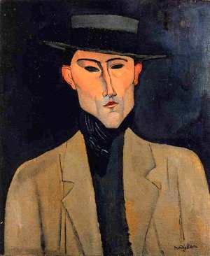 Amedeo Modigliani - Portrait of a Man with Hat
