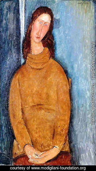 Amedeo Modigliani - Jeanne Hebuterne in a Yellow Jumper