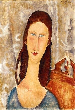 Amedeo Modigliani - Portrait of Jeanne Hebuterne IV