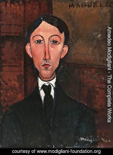 Amedeo Modigliani - Bust of Manuel Humbert
