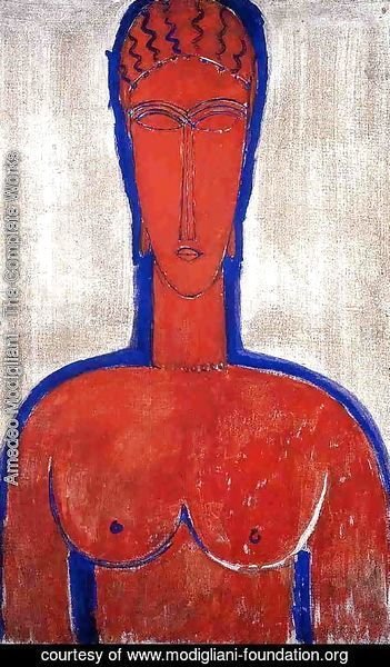 Amedeo Modigliani - Big Red Buste (aka loopold II)