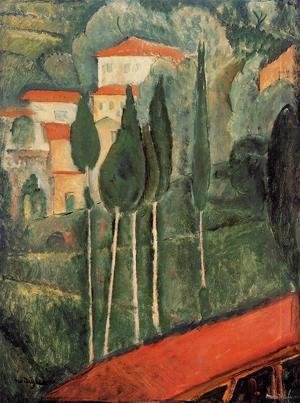 Amedeo Modigliani - Landscape, Southern France