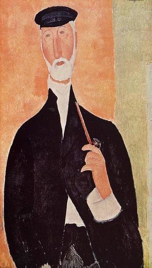 Amedeo Modigliani - Man with a Pipe (aka The Man from Nice)