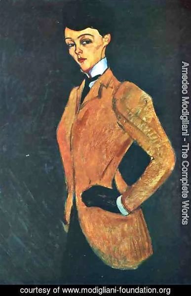 Amedeo Modigliani - Woman in Yellow Jacket (The Amazon)