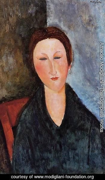 Amedeo Modigliani - Bust of a Young Woman (aka Mademoiselle Marthe) 1916 1917