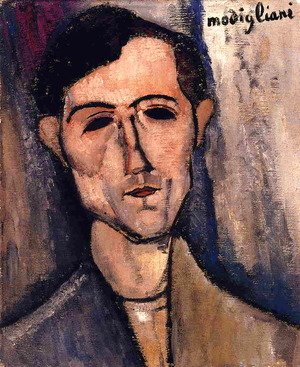 Amedeo Modigliani - Man's Head (aka Portrait of a Poet) 1915