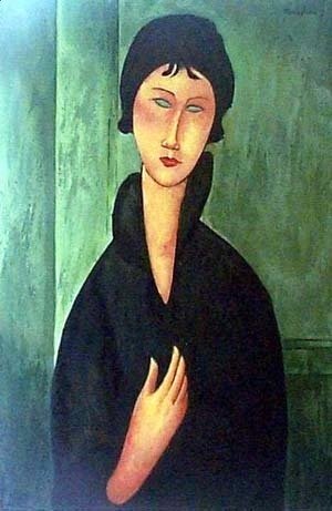 Amedeo Modigliani - Woman with Blue Eyes 2
