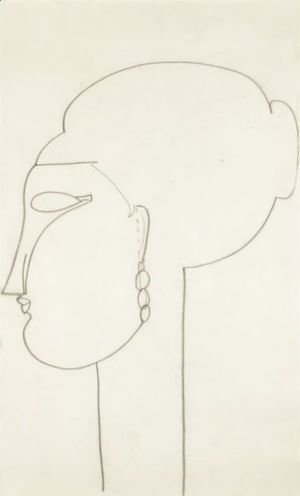 Amedeo Modigliani - Tete De Femme 3