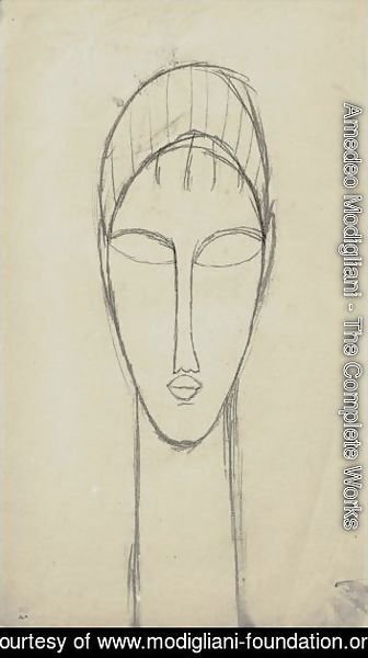 Amedeo Modigliani - Tete De Face 2