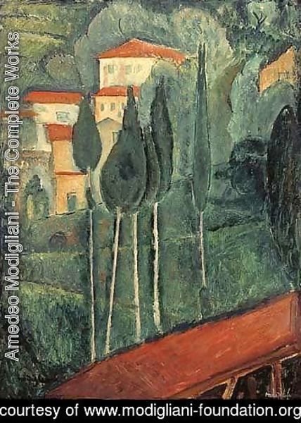 Amedeo Modigliani - Paysage du midi
