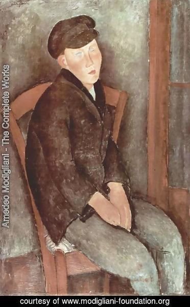 Amedeo Modigliani - Sitting boy with cup