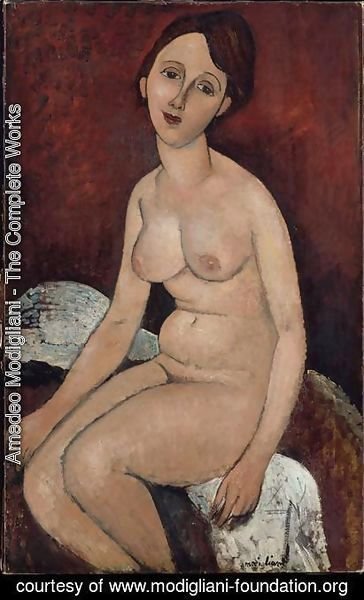 Amedeo Modigliani - Seated nude 3