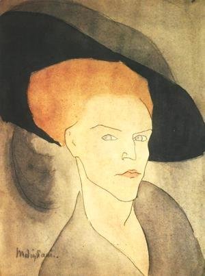 Head Of A Woman With A Hat