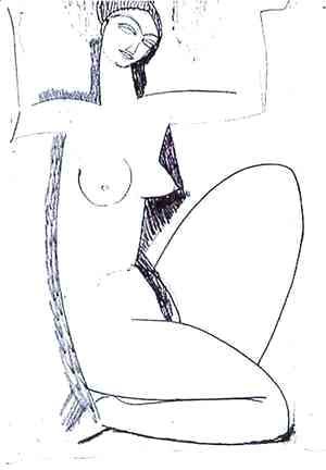 Amedeo Modigliani - Caryatid