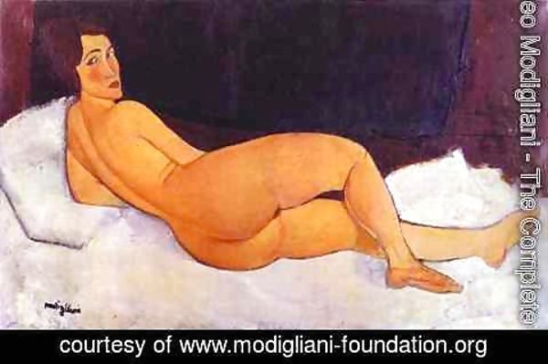 Amedeo Modigliani - Nude Looking Over Her Right Shoulder