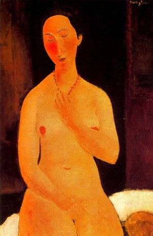 Amedeo Modigliani - Seated Nude With Necklace