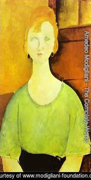 Amedeo Modigliani - Girl In A Green Blouse