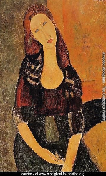 Portrait Of Jeanne Hebuterne   Common Law Wife Of Amedeo Modigliani 1920