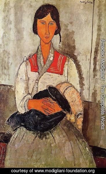 Amedeo Modigliani - Gypsy Woman With Child