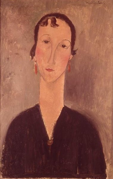 Woman with earrings