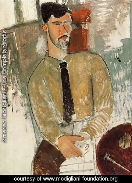 Amedeo Modigliani - Portrait of Henri Laurens I