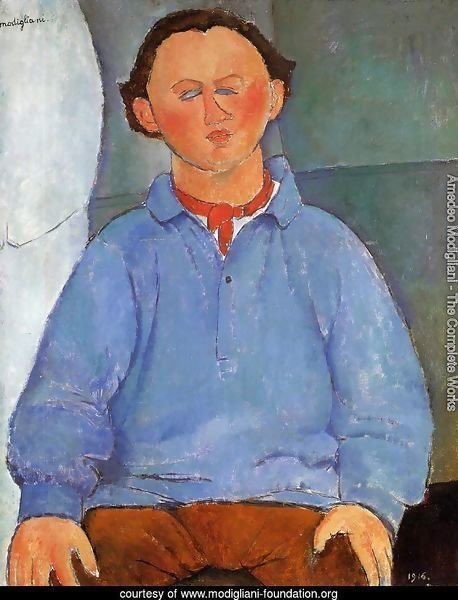 Portrait of Oscar Meistchaninoff by Amedeo Modigliani | Oil Painting ...