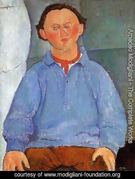 Amedeo Modigliani - Portrait of Oscar Meistchaninoff