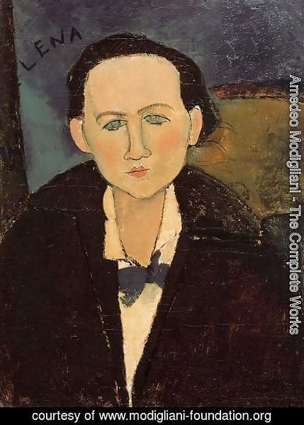 Amedeo Modigliani - Portrait of Elena Pavlowski I