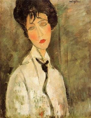 Amedeo Modigliani - Portrait of a Woman in a Black Tie