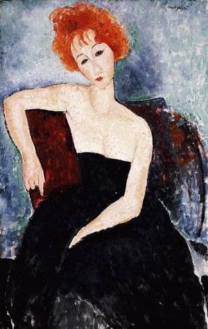 Amedeo Modigliani - Young Redhead in an Evening Dress