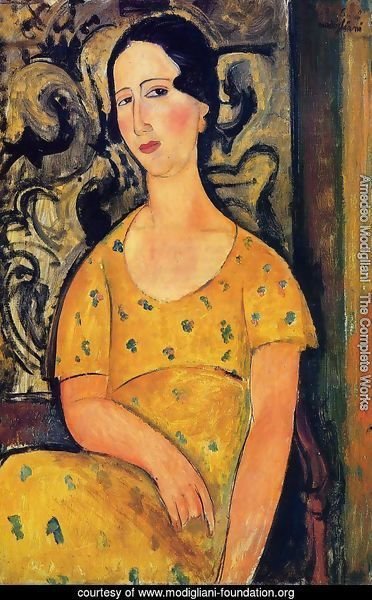 Young Woman in a Yellow Dress