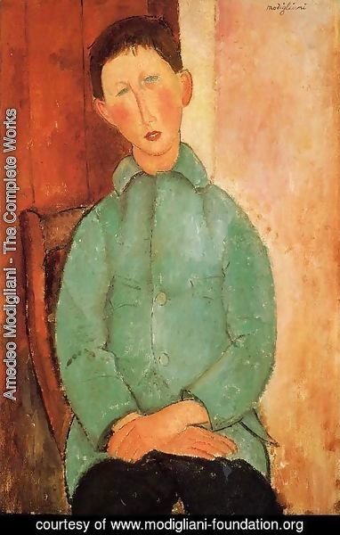 Amedeo Modigliani - Boy in a Blue Shirt