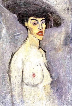 Amedeo Modigliani - Nude with Hat
