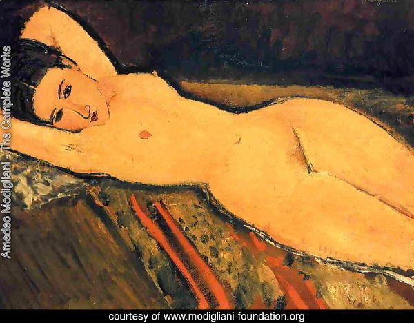 Reclining Nude, Arms Folded under Her Head