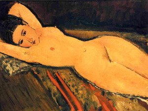 Amedeo Modigliani - Reclining Nude, Arms Folded under Her Head