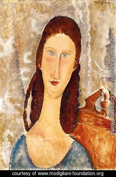 Amedeo Modigliani - Portrait of Jeanne Hebuterne IV