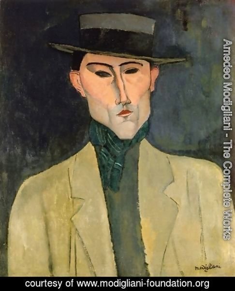 Amedeo Modigliani - Man witih Hat