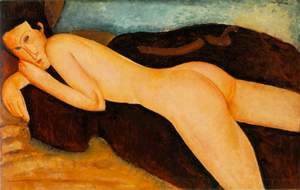 Amedeo Modigliani - Reclining Nude from the Back