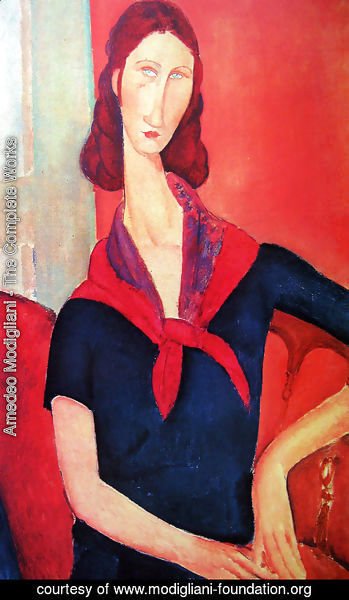 Amedeo Modigliani - Jeanne Hebuterne in a Scarf 2