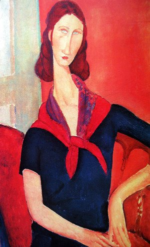 Amedeo Modigliani - Jeanne Hebuterne in a Scarf 2