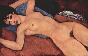 Amedeo Modigliani - Lying act