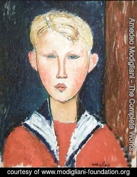 Amedeo Modigliani - The Blue eyed Boy 2