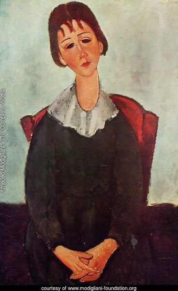 Girl on a Chair (aka Mademoiselle Huguette) 1918