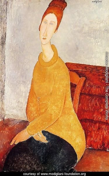 Yellow Sweater (aka Portrait of Jeanne Hebuterne) 1919