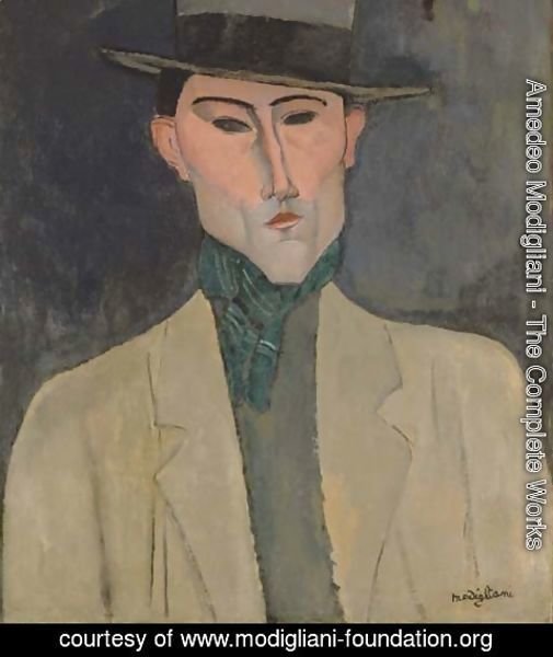 Amedeo Modigliani - Homme au chapeau